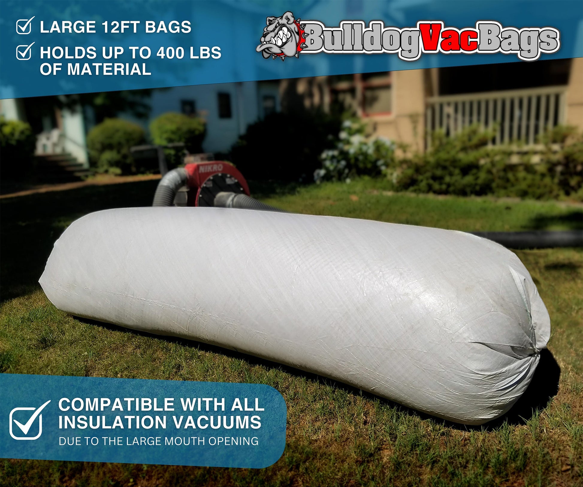 ADO Products Insulation Vac bag 70-in Insulation Collection Bag in